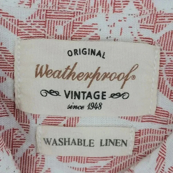 NWT Weatherproof Vintage Mens  Short Sleeve Button-Down Shirt Large  5PT - Picture 4 of 9